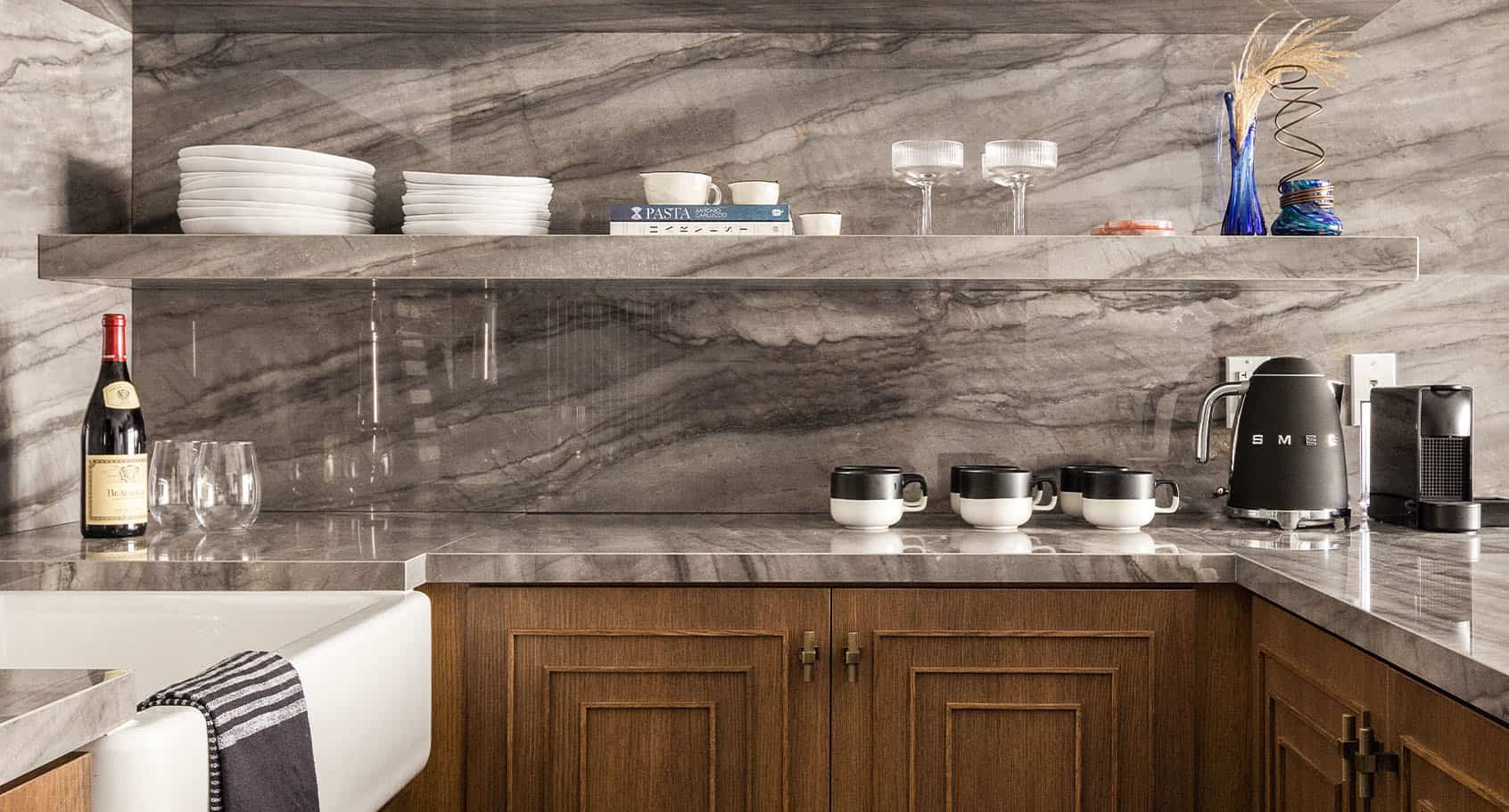 kitchen in an Orli room